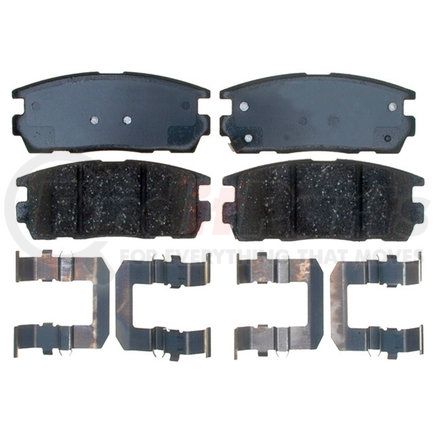 17D1275CH by ACDELCO - Ceramic Rear Disc Brake Pad Set