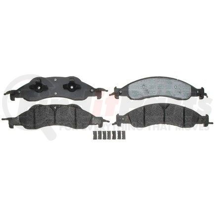17D1278MH by ACDELCO - Semi-Metallic Front Disc Brake Pad Set