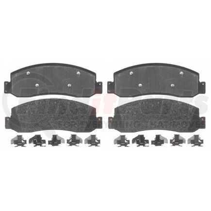 17D1333MH by ACDELCO - Semi-Metallic Front Disc Brake Pad Set