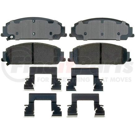17D1351CH by ACDELCO - Ceramic Front Disc Brake Pad Set