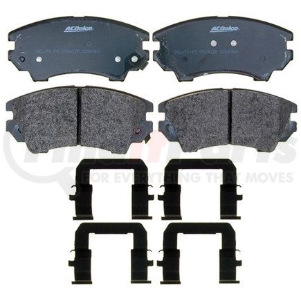 17D1404MHPV by ACDELCO - Semi-Metallic Performance Front Disc Brake Pad Set for Fleet/Police