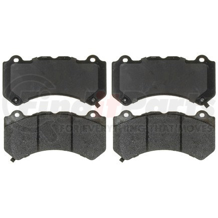 17D1405M by ACDELCO - Semi-Metallic Front Disc Brake Pad Set