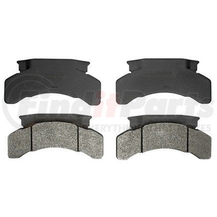 17D224M by ACDELCO - Semi-Metallic Front Disc Brake Pad Set