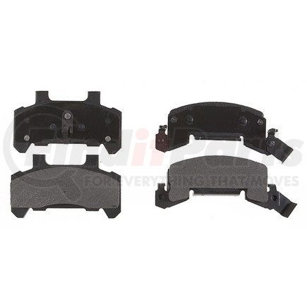 17D289M by ACDELCO - Semi-Metallic Front Disc Brake Pad Set