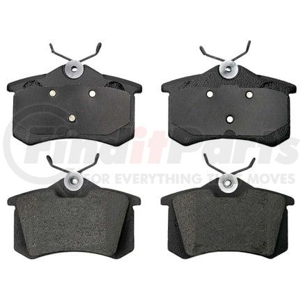 17D340A by ACDELCO - Organic Rear Disc Brake Pad Set
