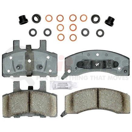 17D370CH by ACDELCO - Ceramic Front Disc Brake Pad Set