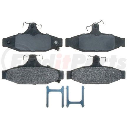 17D413MH by ACDELCO - Semi-Metallic Rear Disc Brake Pad Set