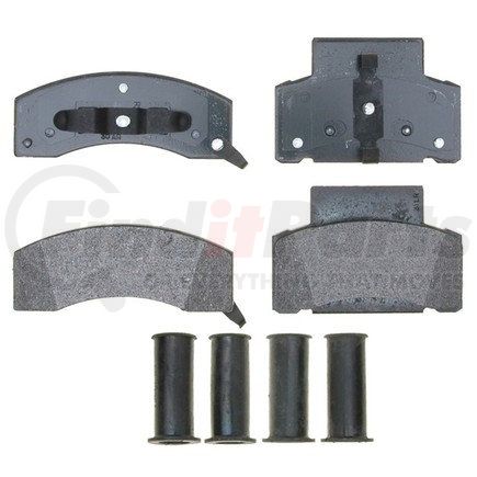 17D459MH by ACDELCO - Semi-Metallic Front Disc Brake Pad Set