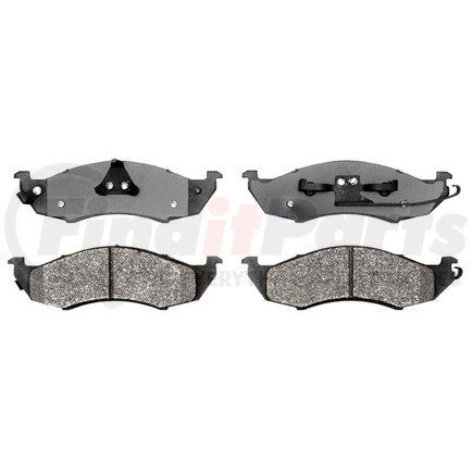 17D576M by ACDELCO - Semi-Metallic Front Disc Brake Pad Set