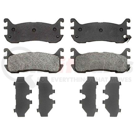 17D636 by ACDELCO - Organic Rear Disc Brake Pad Set
