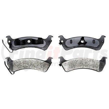 17D666M by ACDELCO - Semi-Metallic Rear Disc Brake Pad Set