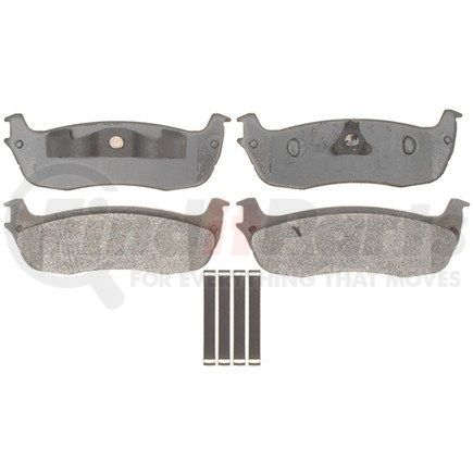 17D711MH by ACDELCO - Semi-Metallic Rear Disc Brake Pad Set