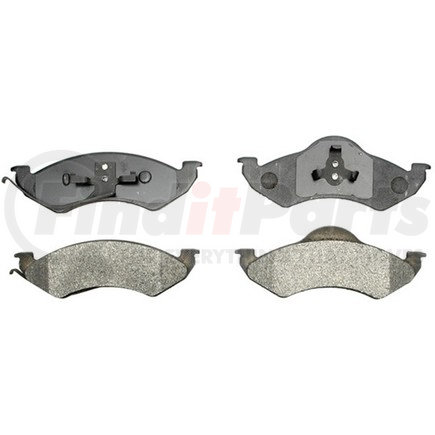 17D746MX by ACDELCO - Severe Duty Semi-Metallic Front Disc Brake Pad Set