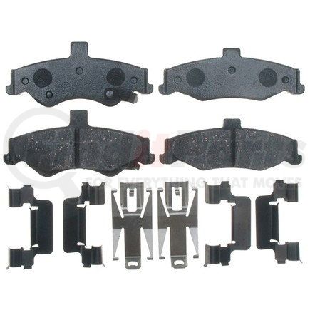 17D750CH by ACDELCO - Ceramic Rear Disc Brake Pad Set