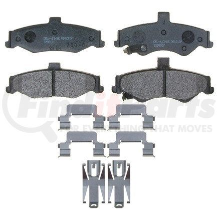 17D750MH by ACDELCO - Semi-Metallic Rear Disc Brake Pad Set