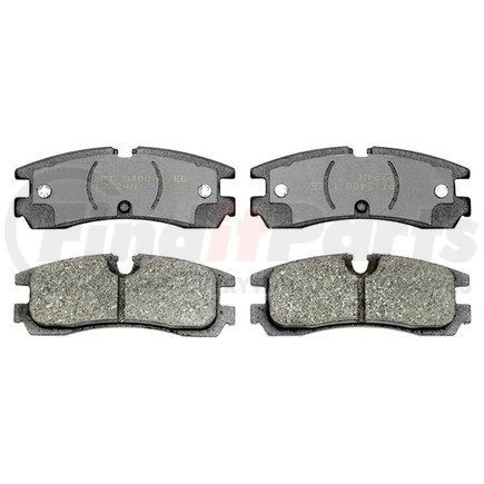 17D754 by ACDELCO - Organic Rear Disc Brake Pad Set