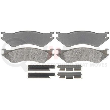 17D758MH by ACDELCO - Semi-Metallic Front Disc Brake Pad Set