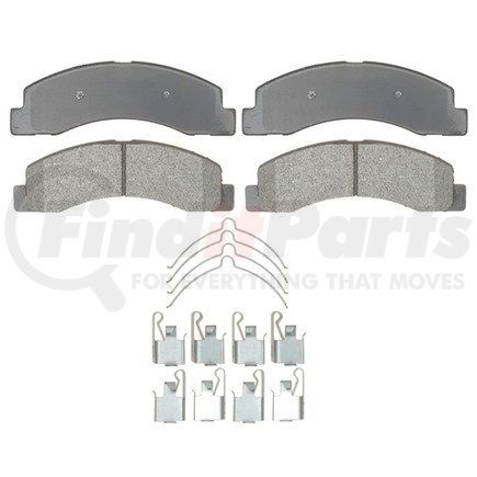 17D824MH by ACDELCO - Semi-Metallic Front Disc Brake Pad Set