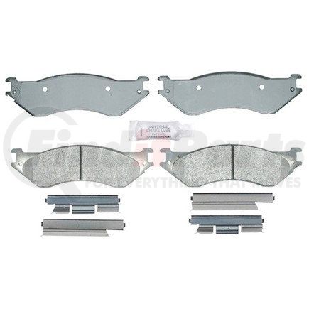 17D842MH by ACDELCO - Semi-Metallic Front Disc Brake Pad Set
