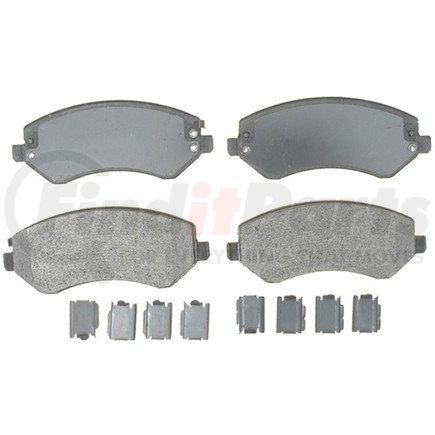 17D856MH by ACDELCO - Semi-Metallic Front Disc Brake Pad Set