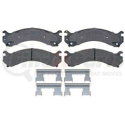 17D909MH by ACDELCO - Semi-Metallic Rear Disc Brake Pad Set