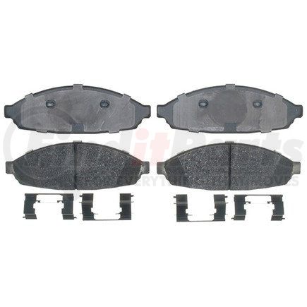 17D931MHPV by ACDELCO - Semi-Metallic Performance Front Disc Brake Pad Set for Fleet/Police