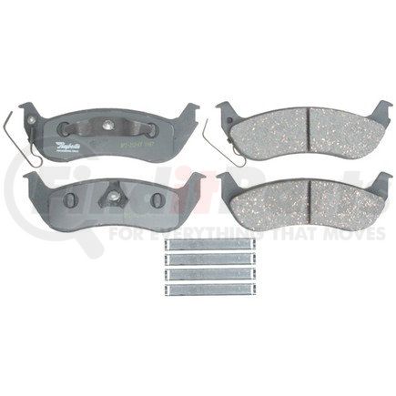 17D932MH by ACDELCO - Semi-Metallic Rear Disc Brake Pad Set