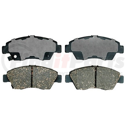 17D948M by ACDELCO - Semi-Metallic Front Disc Brake Pad Set