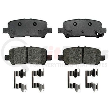 17D999MH by ACDELCO - Semi-Metallic Rear Disc Brake Pad Set