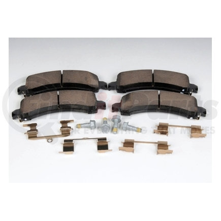 171-0869 by ACDELCO - Rear Disc Brake Pad Kit with Brake Pads, Clips, and Bolts