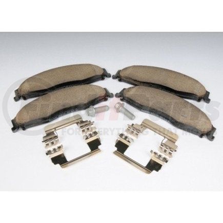 171-0891 by ACDELCO - Front Disc Brake Pad Kit with Brake Pads, Clips, and Bolts
