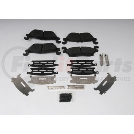 171-0976 by ACDELCO - Rear Disc Brake Pad Kit with Brake Pads, Springs, Spacers, and Insulators