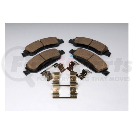 171-1007 by ACDELCO - Front Disc Brake Pad Kit with Brake Pads and Clips