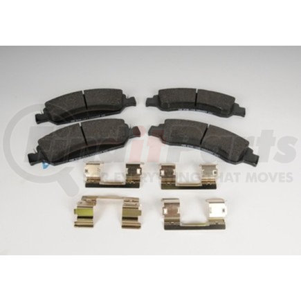 171-1014 by ACDELCO - Front Disc Brake Pad Kit with Brake Pads and Clips