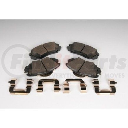 171-1020 by ACDELCO - Front Disc Brake Pad Kit with Brake Pads and Clips