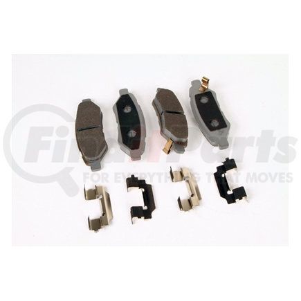 171-1044 by ACDELCO - Rear Disc Brake Pad Kit with Brake Pads and Clips
