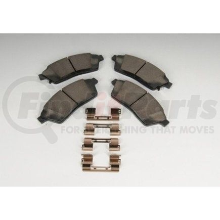 171-1077 by ACDELCO - Front Disc Brake Pad Kit with Brake Pads and Clips