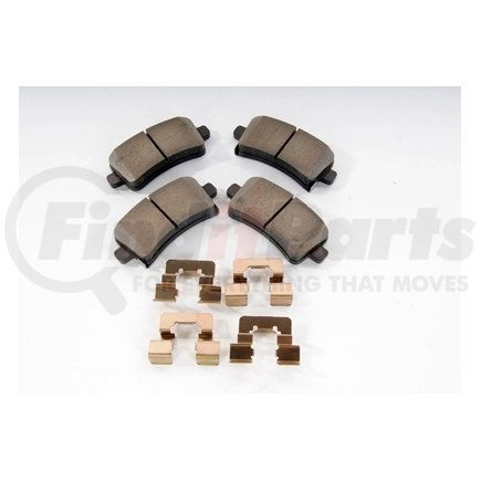 171-1098 by ACDELCO - Rear Disc Brake Pad Kit with Brake Pads and Clips