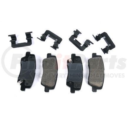 171-1113 by ACDELCO - Rear Disc Brake Pad Kit with Brake Pads and Clips