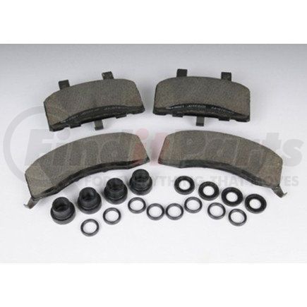 171-598 by ACDELCO - Front Disc Brake Pad Kit with Brake Pads, Seals, and Bushings