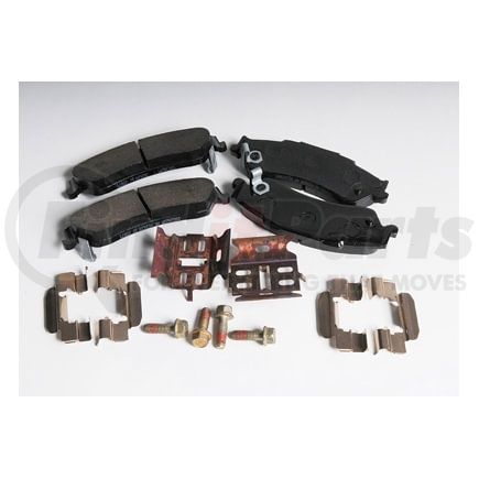 171-606 by ACDELCO - Rear Disc Brake Pad Kit with Brake Pads, Clips, and Bolts