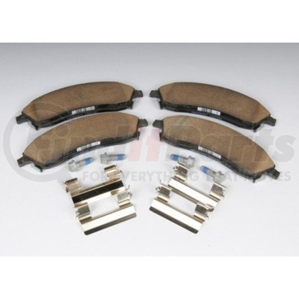 ACDelco 171-665 Front Disc Brake Pad Kit with Brake Pads, Clips, and Bolts