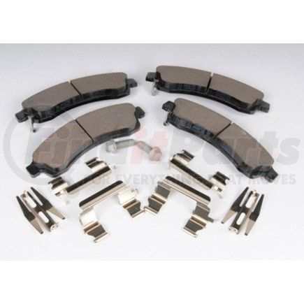 171-833 by ACDELCO - Front Disc Brake Pad Kit with Brake Pads, Clips, and Bolts