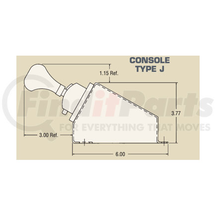 35T40821MXDX by MUNCIE POWER PRODUCTS - Power Take Off (PTO) Air Shift Control - Manual KO, Center Detent