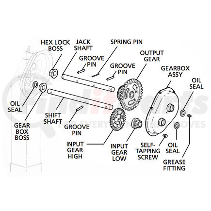 RK-11489 by SAF-HOLLAND - Trailer Jack Gearbox