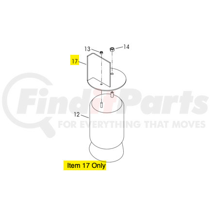 R-001951-1 by HENDRICKSON - Air Spring Support Assembly - Upper Air Spring Assembly