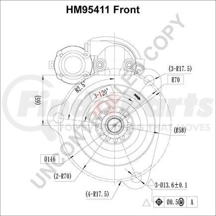 HM95411 by LEECE NEVILLE - STARTER, 24V