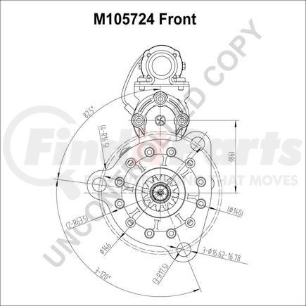 M105724 by LEECE NEVILLE - STARTER, 24V