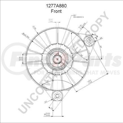 1277A880 by LEECE NEVILLE - ALTERNATOR 24V 155A