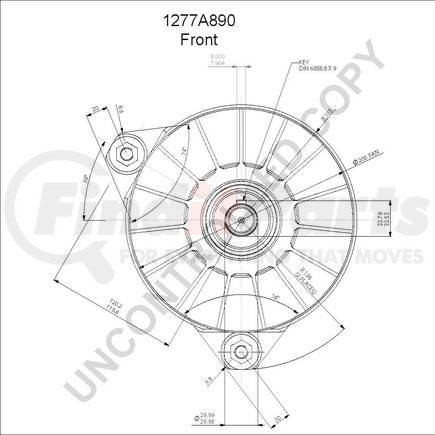 1277A890 by LEECE NEVILLE - ALTERNATOR 24V 155A